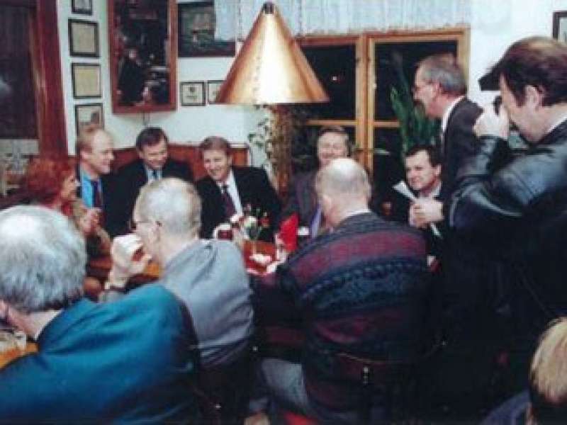 Jahresempfang 1992 der Mittwochsrunde mit Wirtschaftsminister Conrad-Michael Lehment